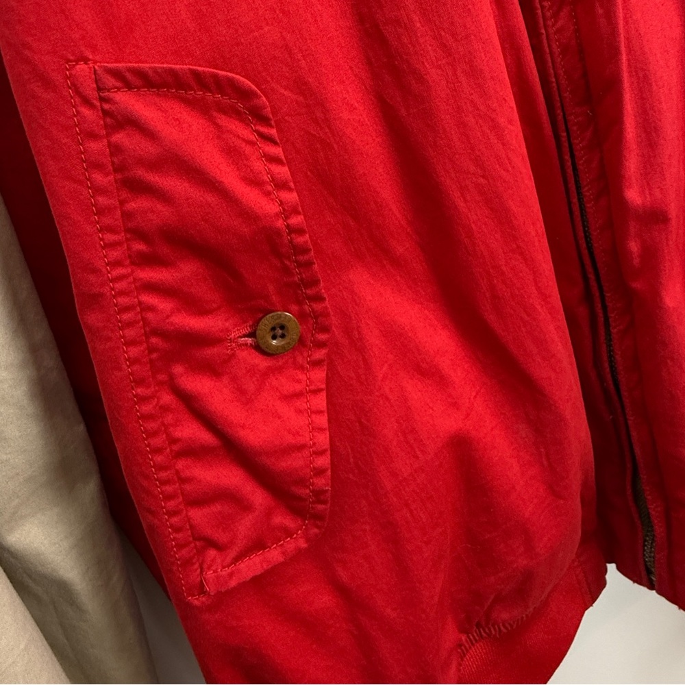 Red and Tan Men's Jacket - Picture 7 of 7